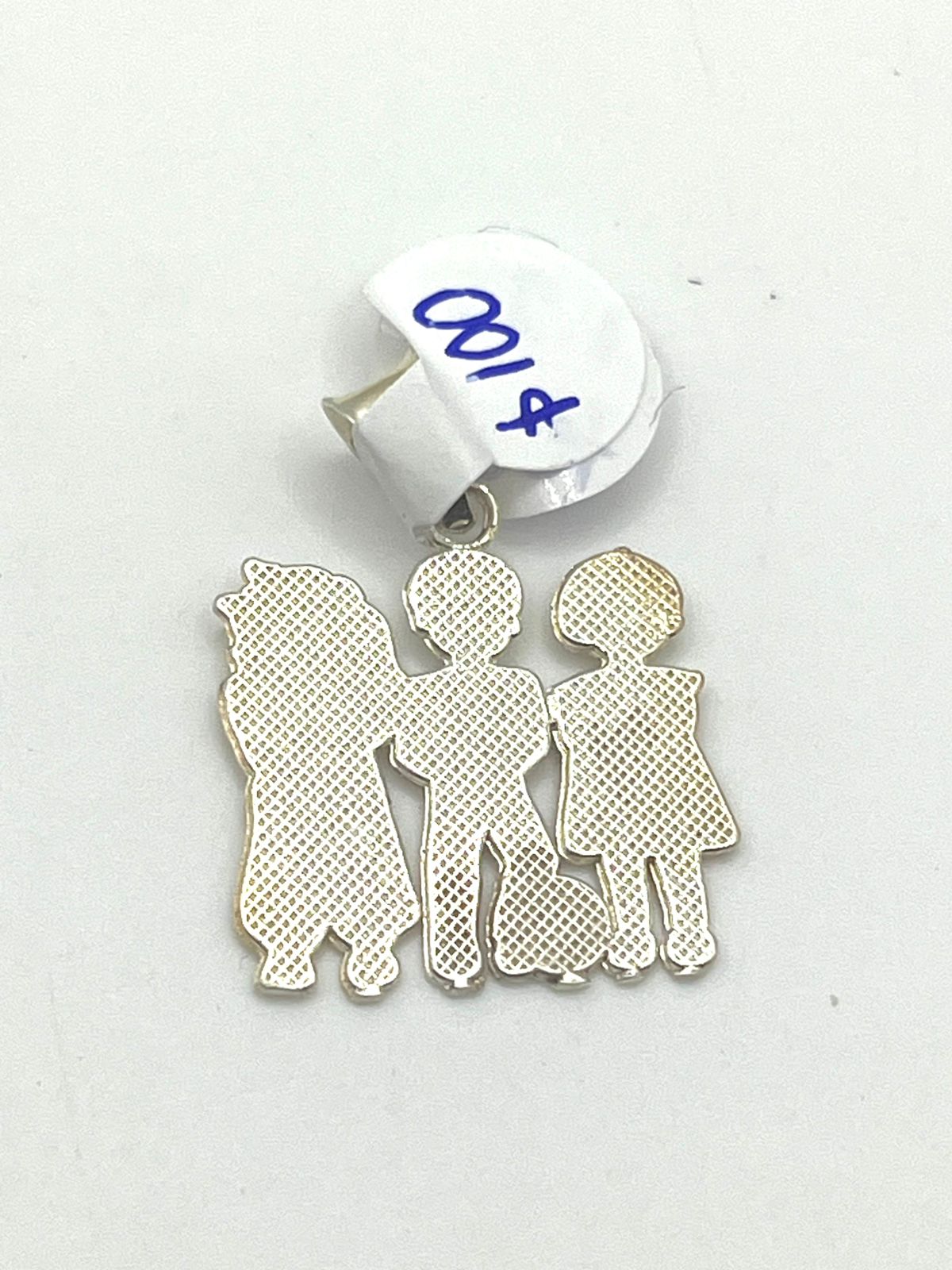 Dije de 3 niños baño de plata 2cm
