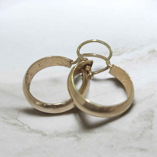Oro par Aretes 14k 0.5g