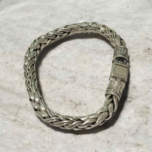 Plata pulcera tejido torzal .925 35.1g