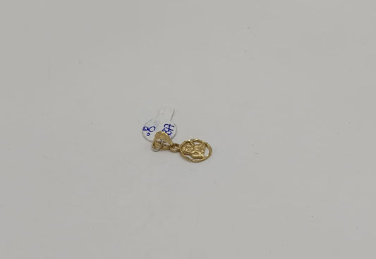 medalla oro 14k peso .8gr, usado