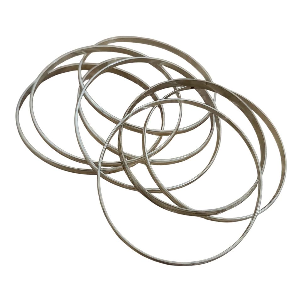 Plata ocho pulceras .925 84.10g