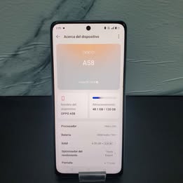 📱 CELULAR OPPO A 58 CON 128 GB DE ALMACENAMIENTO Y 6 GB DE MEMORIA RAM ☎️