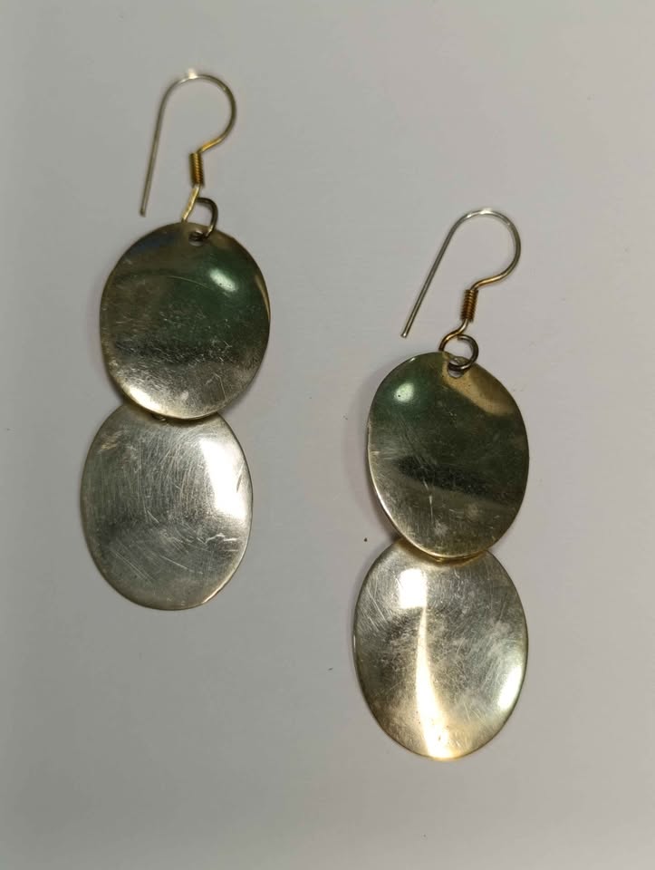 ARETES COLGANTES PLANOS .925 7.7g