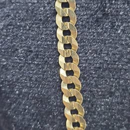 PULSERA DE ORO DE 10 KILATES CON PESO DE 5.4 GRAMOS Y 20 CM DE LONGITUD