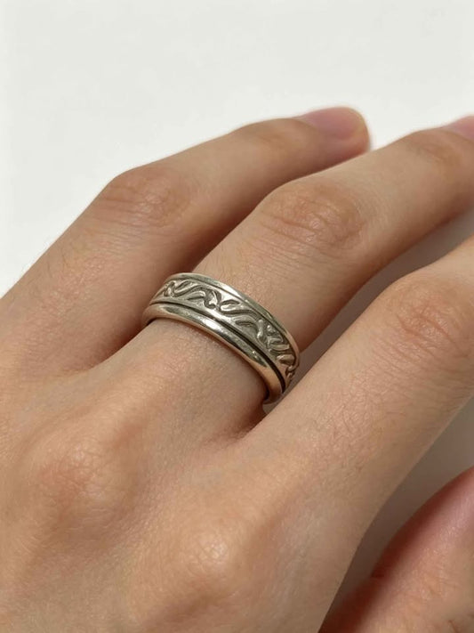 ✨ Plata Anillo Giratorio .925 – 8.4 g ✨ usado