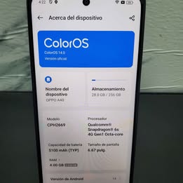 📱 OPPO A40 256GB Almacenamiento | 8GB RAM 📱