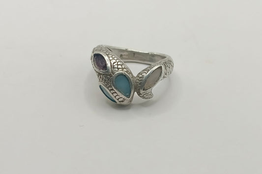 Anillo figura de serpiente PLATA 925 peso 8.2gr