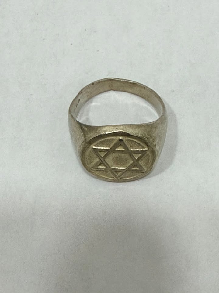 ⭐ANILLO DE SELLO – ESTRELLA DE DAVID⭐ ✨Plata 925 | 11.9 gramos | Usado
