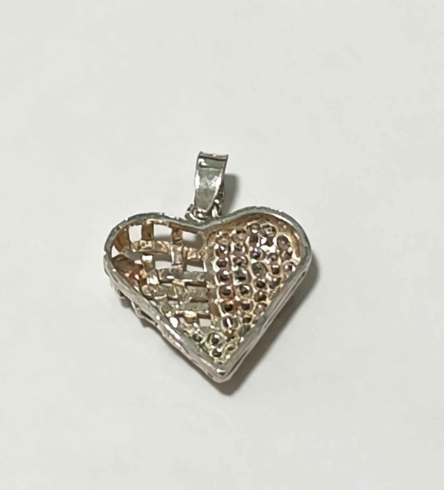 Plata Dije de corazón .925 1.5g