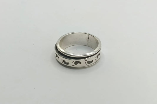 Anillo piesitos PLATA 925 peso 7.8gr