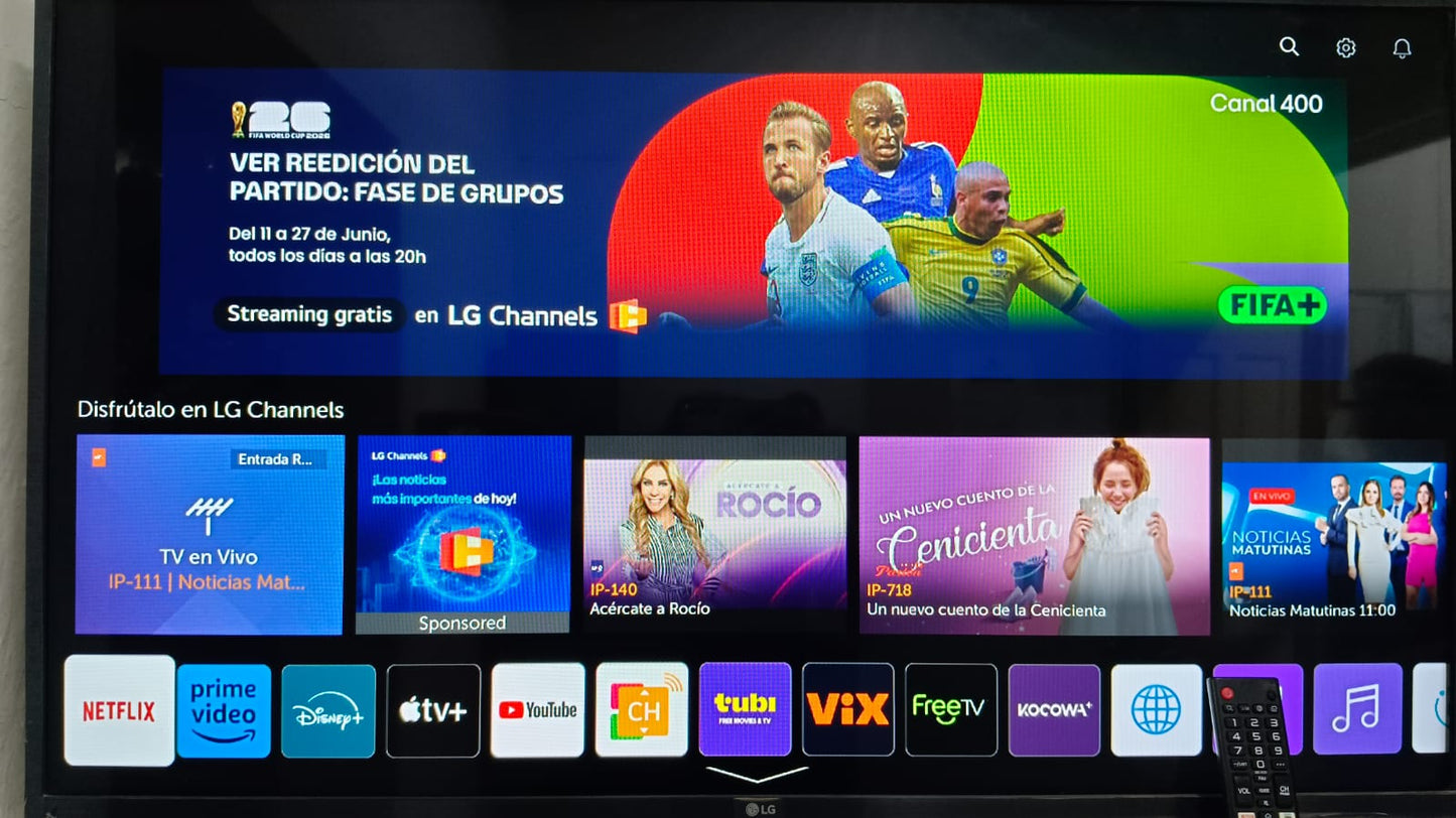 SMART TV 43" PULGADAS CON CONTROL
