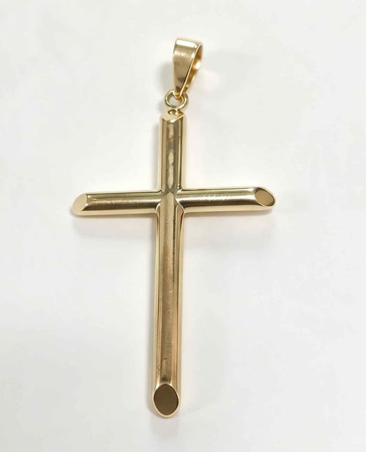 Oro dije cruz 5 cm de largo 10k 1.7g