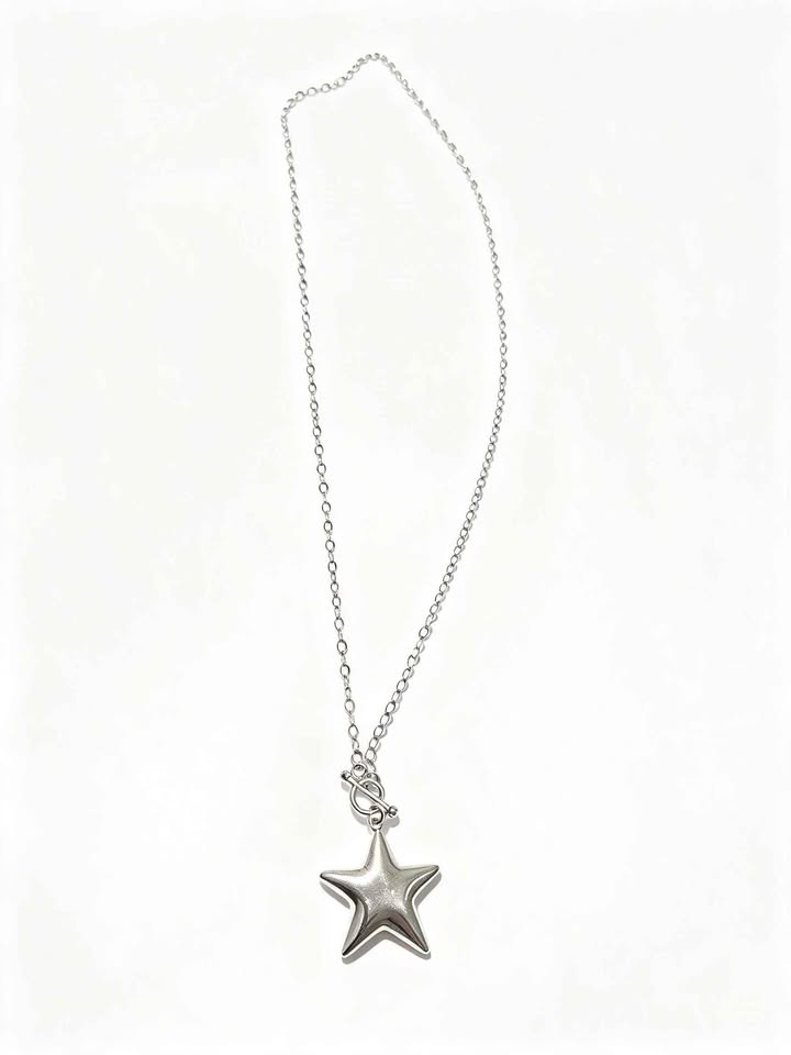 Plata cadena con Dije de estrella 💫 .925 7.8g