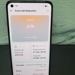 📱🔥 CELULAR OPPO A78 | 256 GB | 8 GB RAM 🔥📱