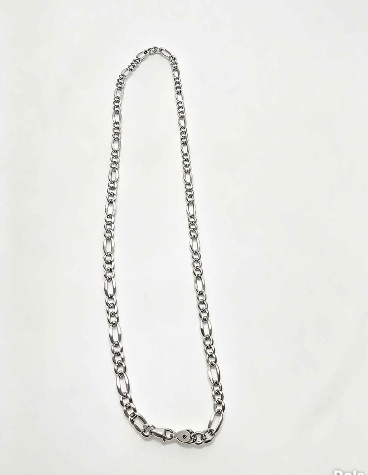 Plata cadena eslab 3x1 .925 22.7g largo 60cm grosor de eslabón 6mm USADA