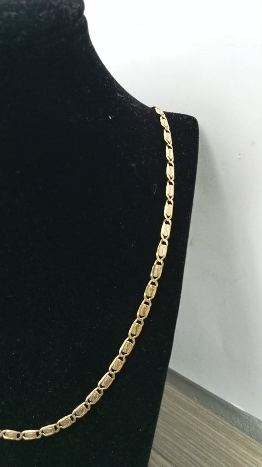 cadena diseño gucci 10k mide 34 cm pesa 12gms