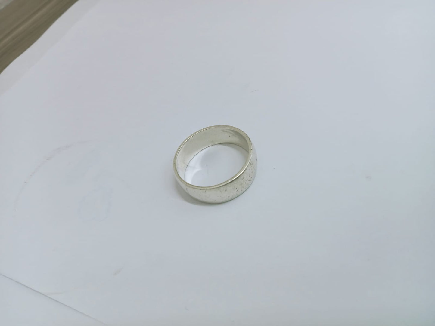 Argolla de Plata Diseño Liso – Talla 11