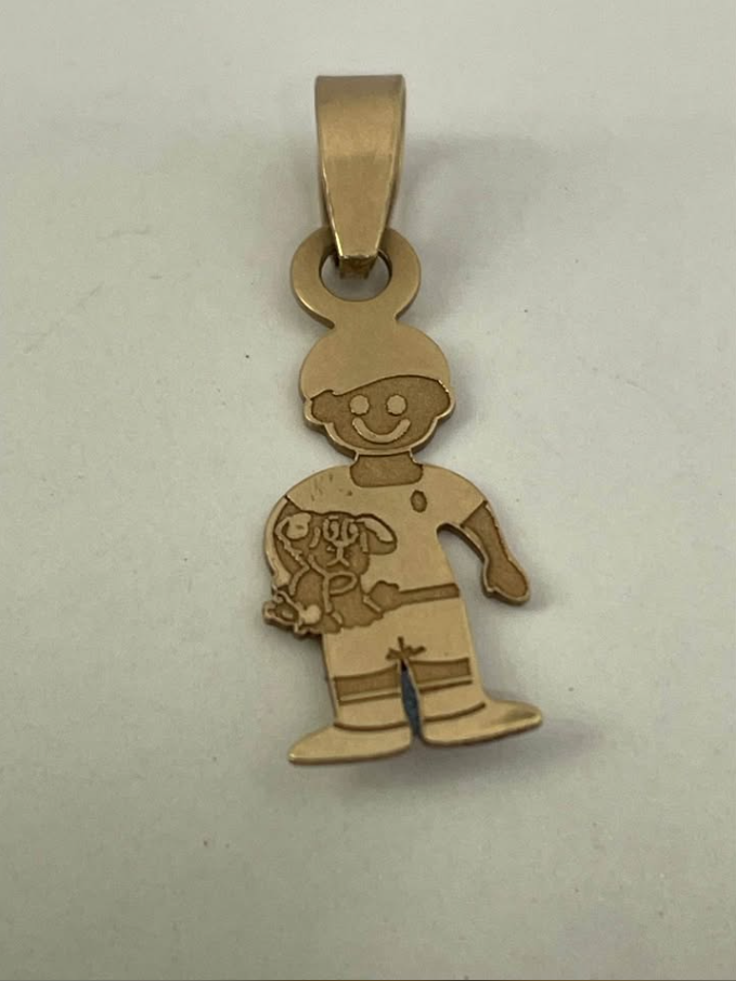 Dije niño de oro 10 k /0.7gr