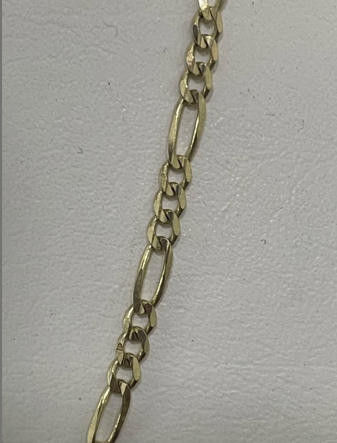 Cadena de Oro 10K – 6.3 g • 45 cm largo • 33 mm ancho