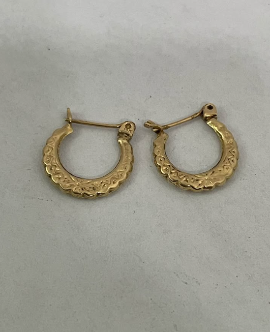 Par de Aretes Oro 10k / 1gr
