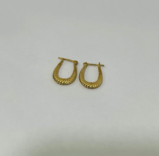 Par de Aretes Oro 10k / 2.1gr