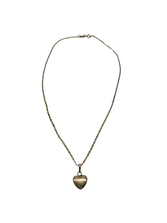 CADENA 3 OROS Y DIJE FORMA CORAZON. 2GR 10 KT