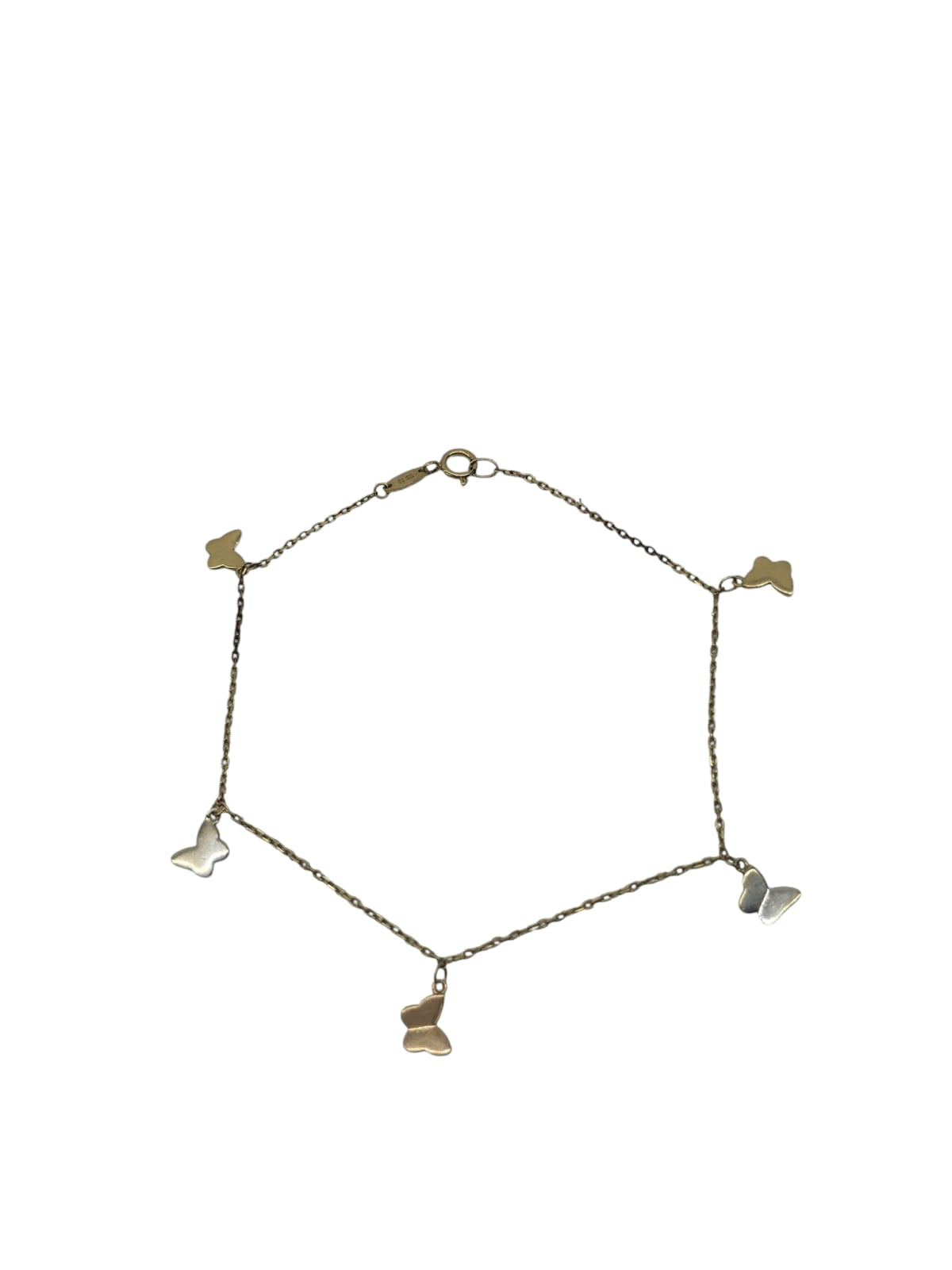 ESCLAVA CON MARIPOSAS 10KT. 1.5GR