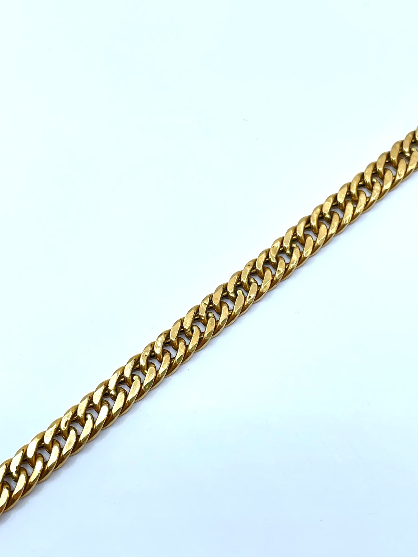 Pulsera de Oro de Estilo Cubana 21K 21CM Calibre 7mm