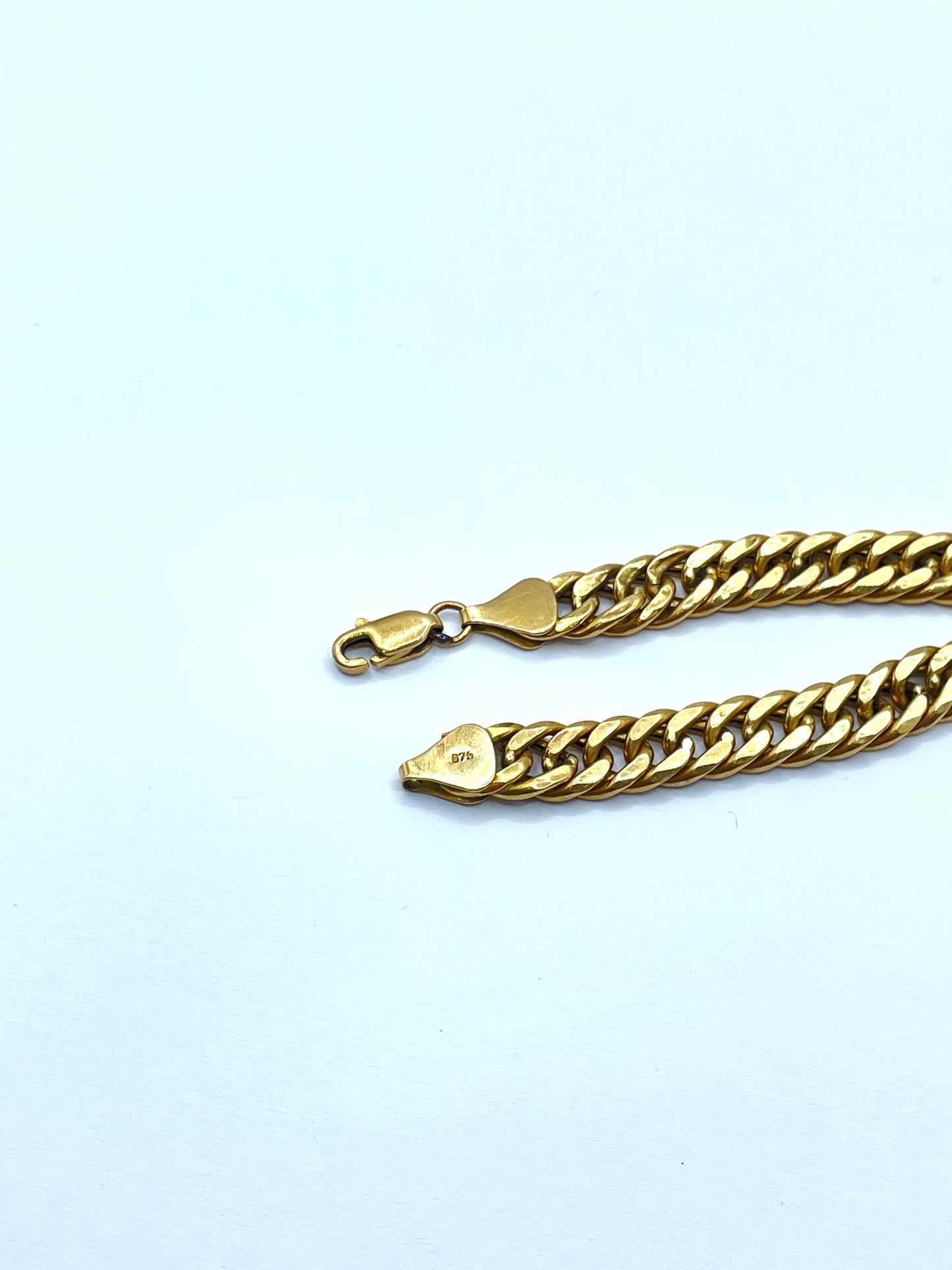 Pulsera de Oro de Estilo Cubana 21K 21CM Calibre 7mm