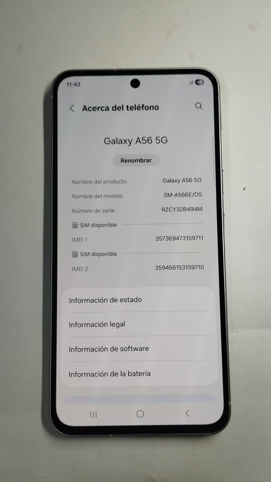 Samsung Galaxy A56 5G – 256 GB / 8 GB RAM