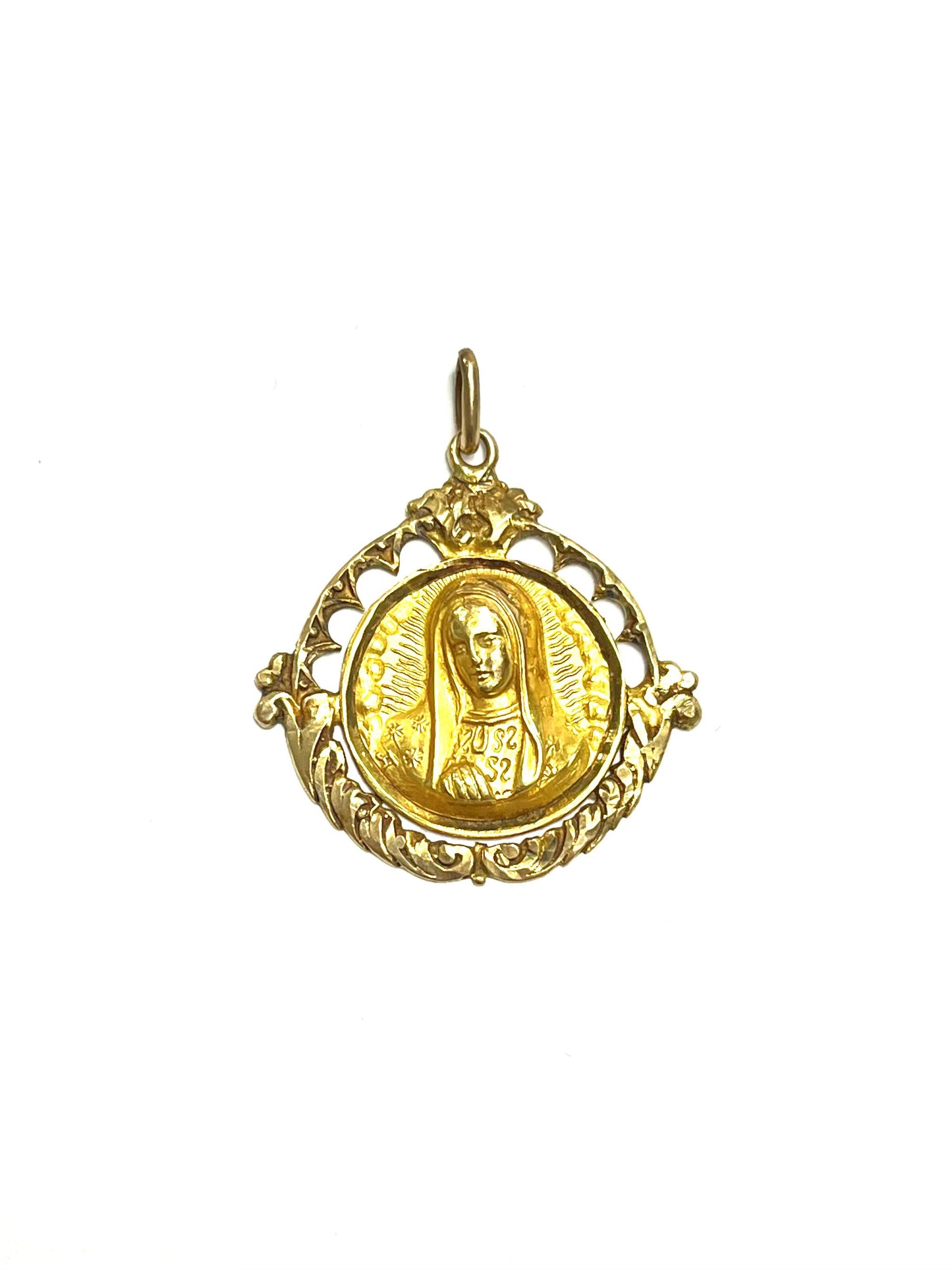 Dije de Oro Virgen Vintage — 10k | 2.9gr | 3cm