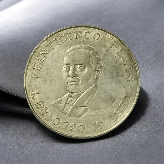plata moneda 25 juarez 22.6g