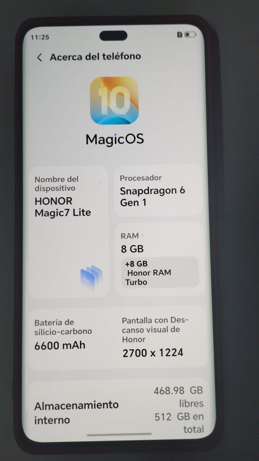 📱 Celular Usado HONOR Magic 7 Lite 512 GB / 8 GB RAM 📱