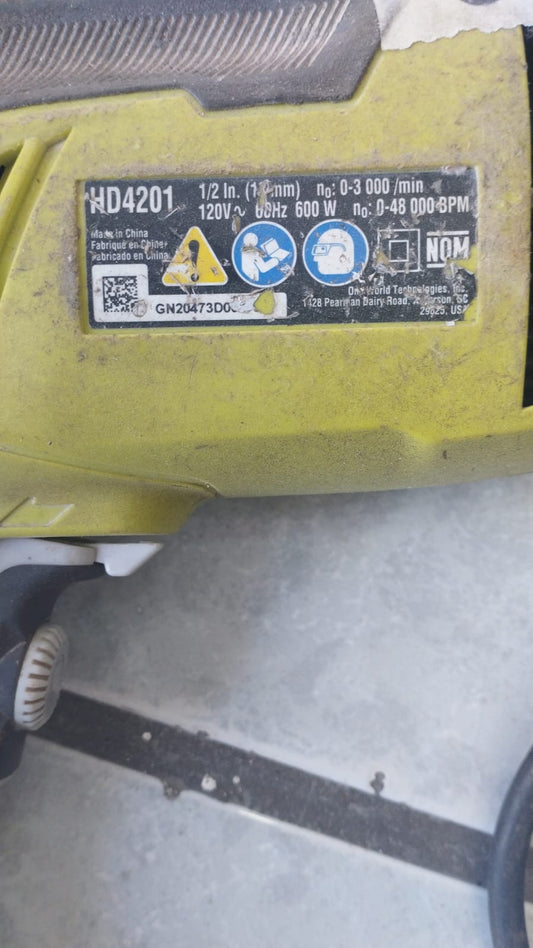 🔧⚡ TALADRO RYOBI MODELO HD420 USADO EN VENTA ⚡🔧