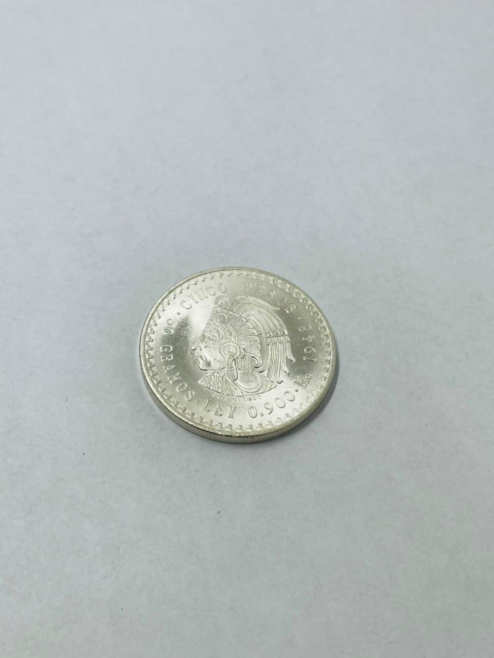 Moneda de Plata Cuauhtémoc