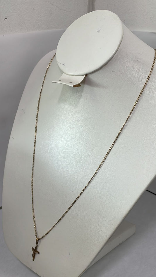 Cadena y dije religioso para Dama de Oro 14K