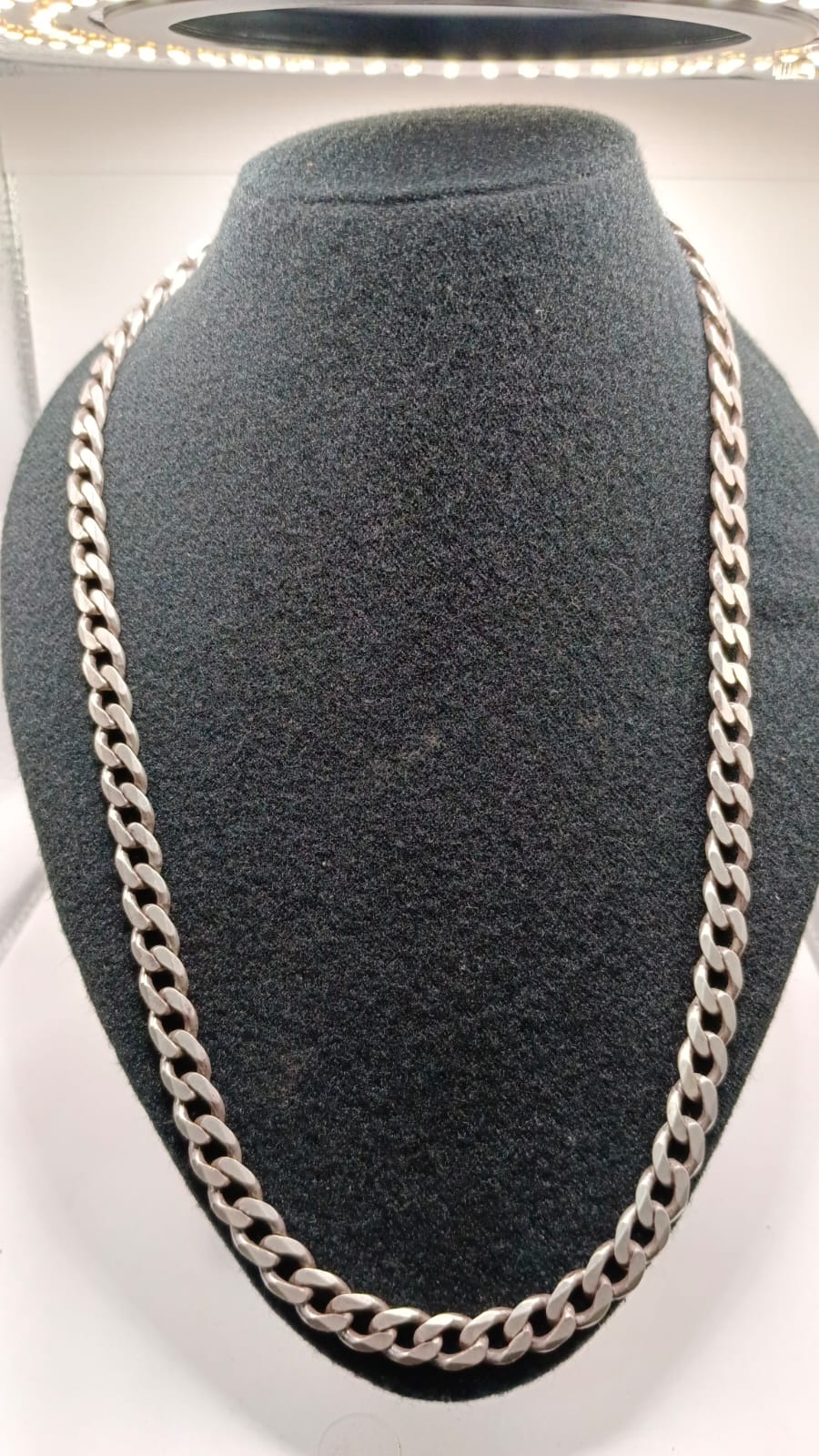 collar de PLATA 925 eslabon 1x1 peso 87.8gr, usado