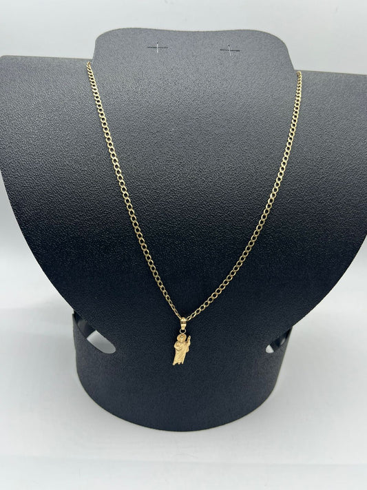 Cadena de oro 1 x 1 sin dije san juditas 10k peso 4.7 grs usada