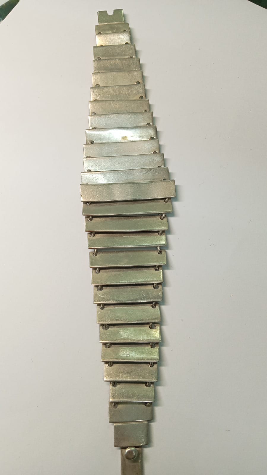 Pulsera diseño tipo rectangular plata .925 57 gramos