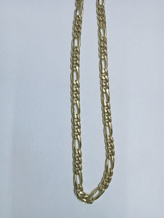 🔗 Cadena Fígaro en Oro 14k – Fuerza, Lujo y Estilo en una Sola Pieza 🔗