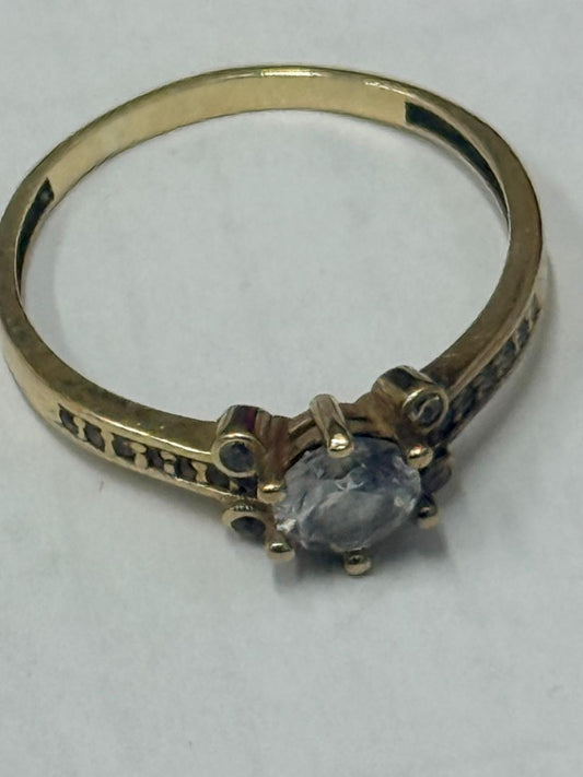 ANILLO CON SINTETICO 10K 2.4 GR #10