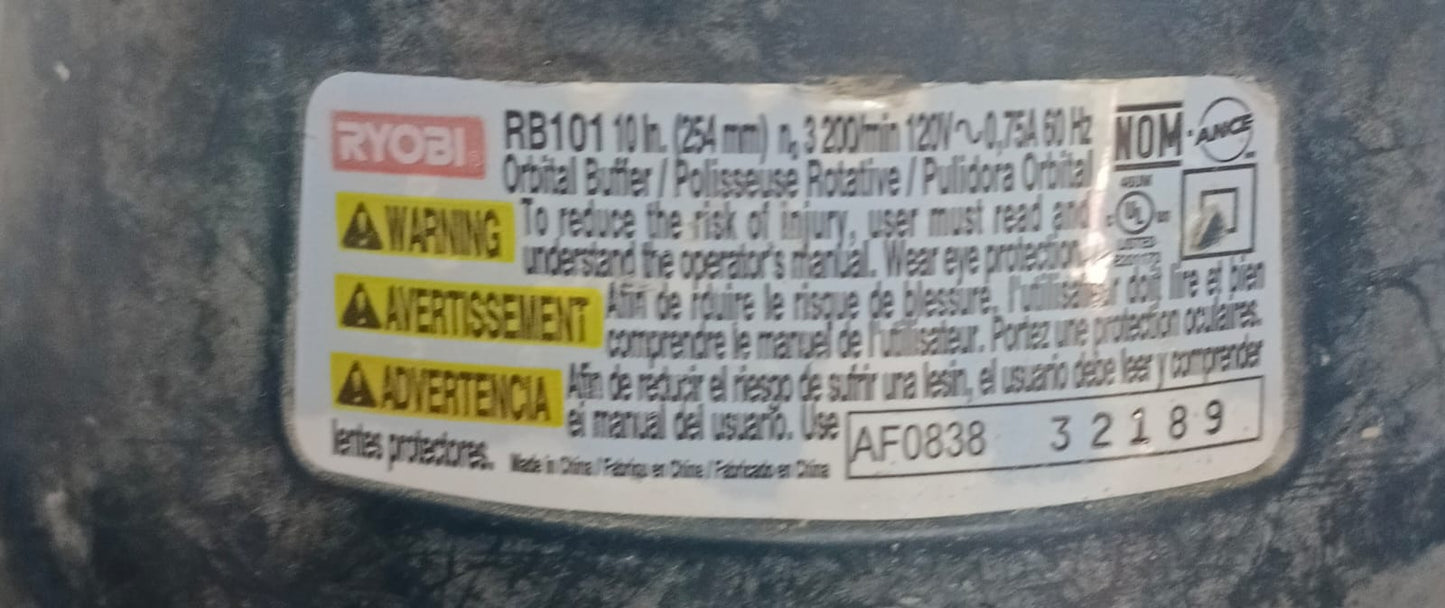 Pulidora RYOBI rb101, usado