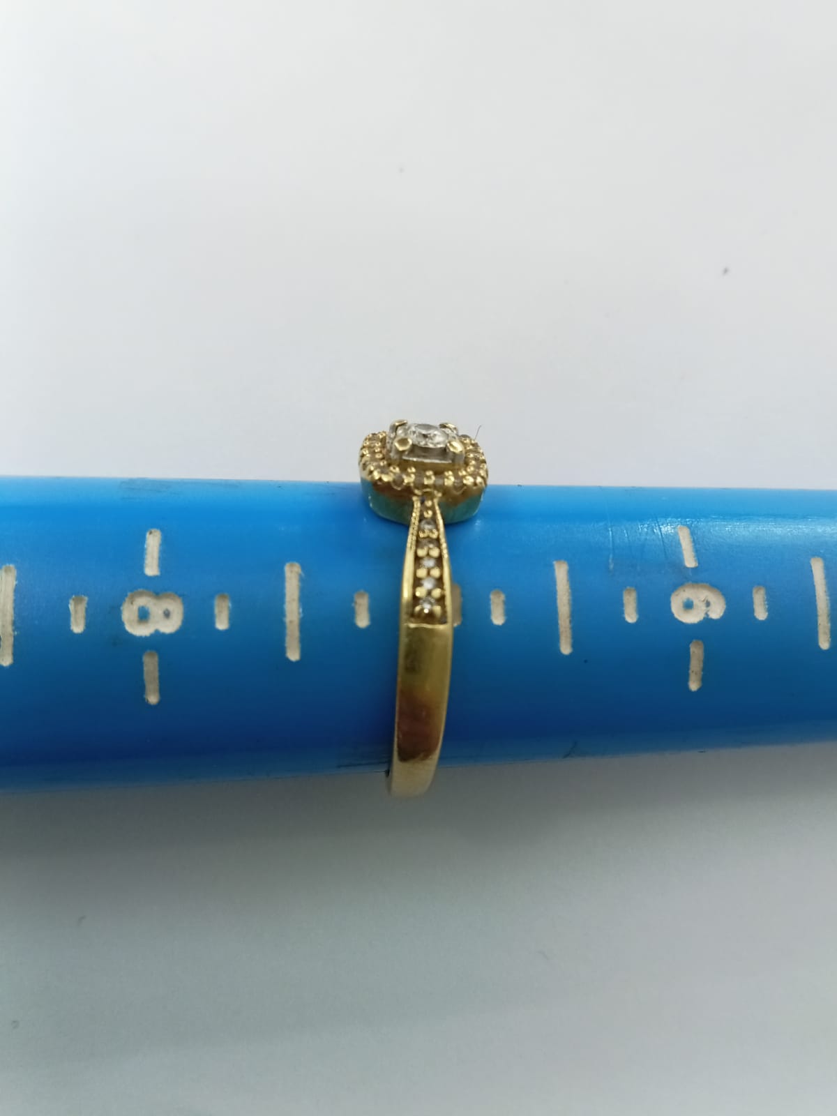 ✨ Anillo Solitario Oro 10k – Talla 6.5