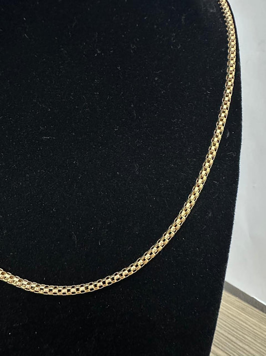 cadena de oro 10k-6.8 diseño moderno 25cm larga