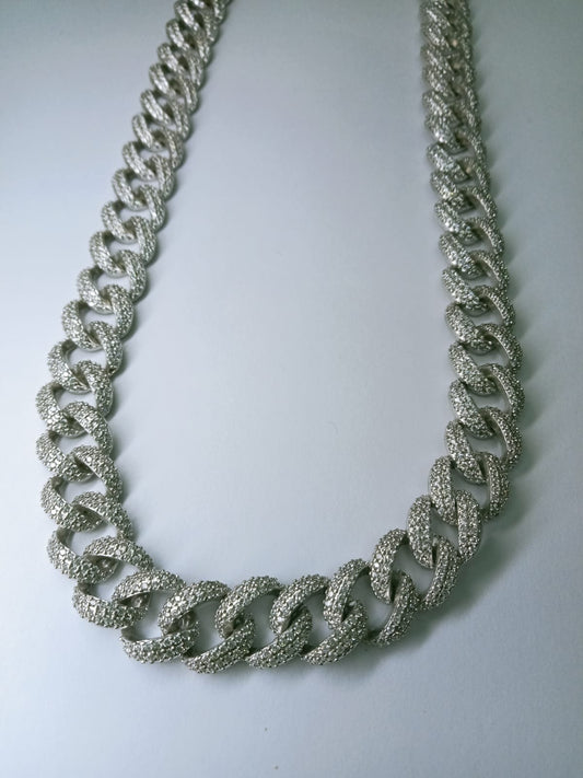 Cadena de Plata Diamantada – 80.5 g / 24 cm