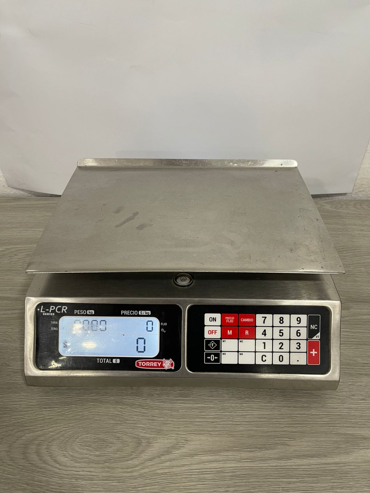 Torrey Lpcr-40 Báscula Acero Inoxidable 40 Kg. Caja Registradora-Usado