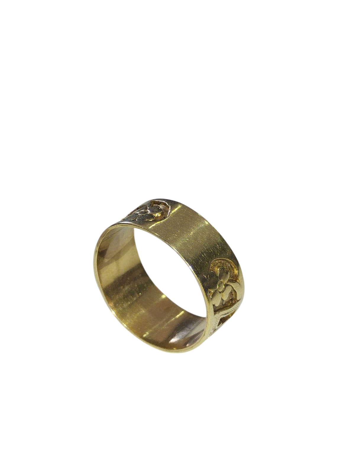 ANILLO DE ORO 10K CON GRABADO DE 3.60 GR