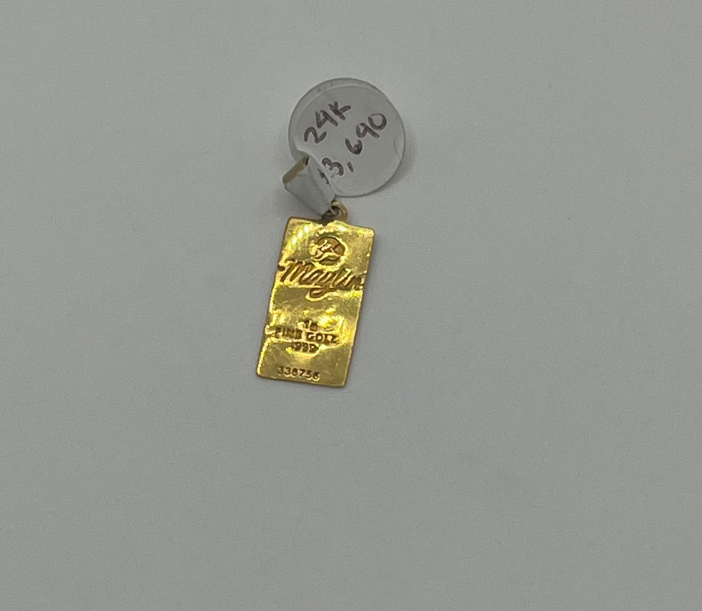 Dije de oro 18k pesa 1 gr 1.5 cm