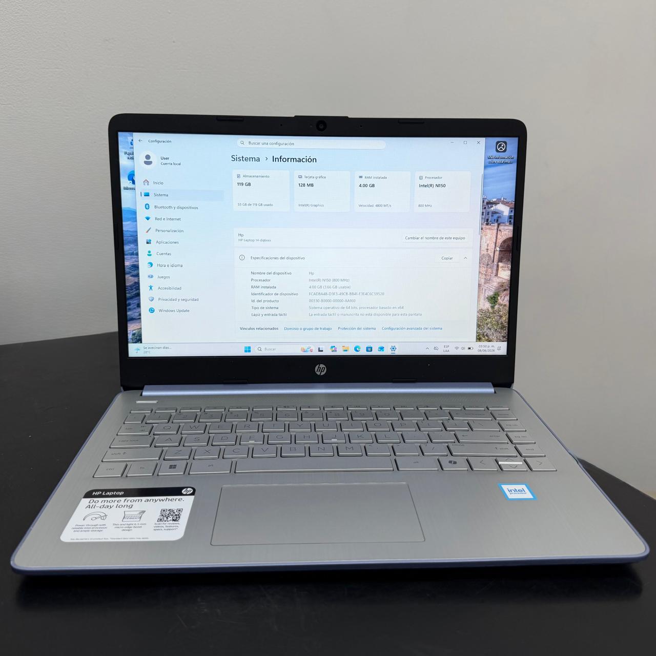 ✨ Laptop HP 14-DQ6 Color Azul ✨