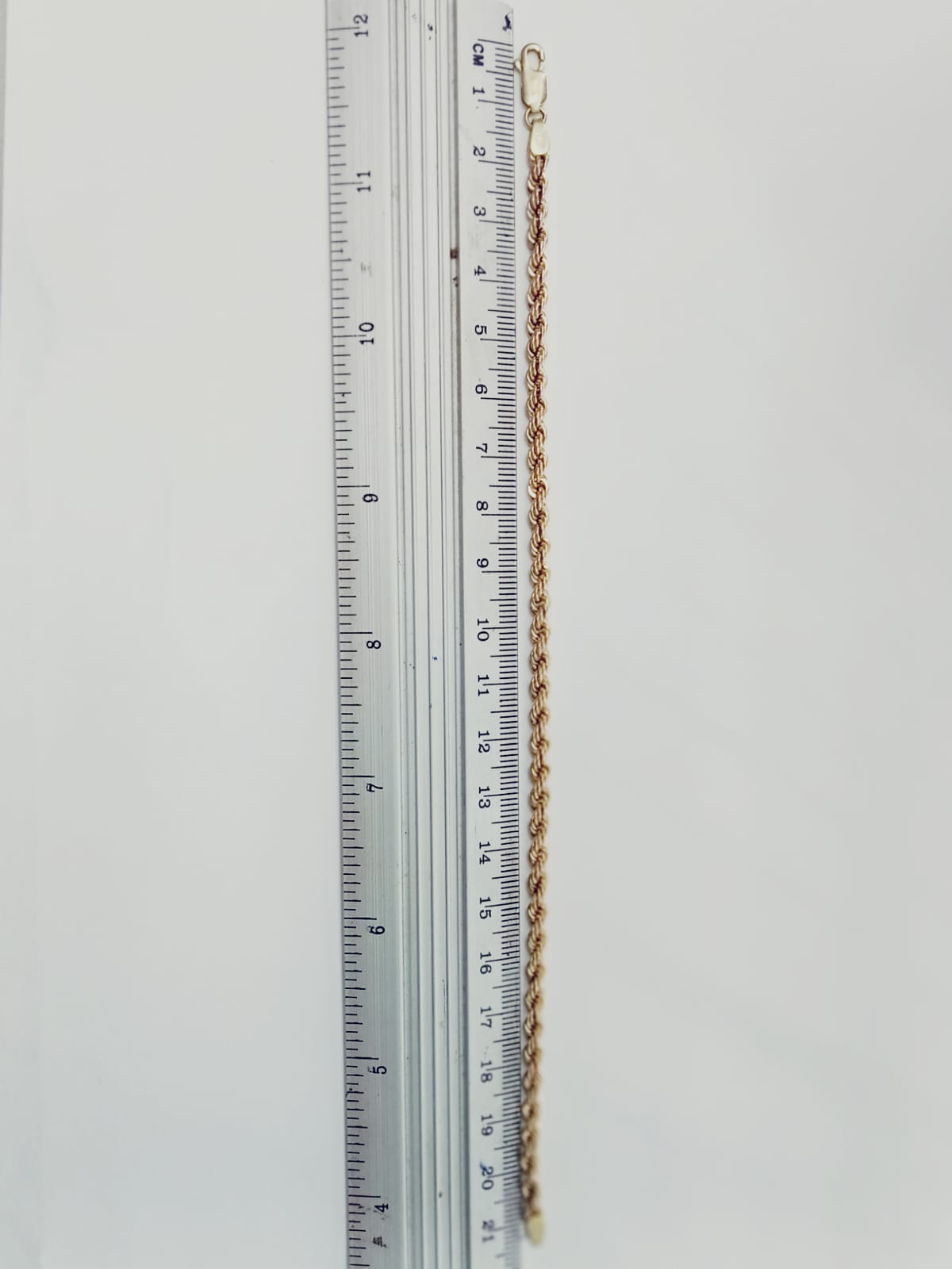 Pulsera Torzal de 14k Mide 21 cm